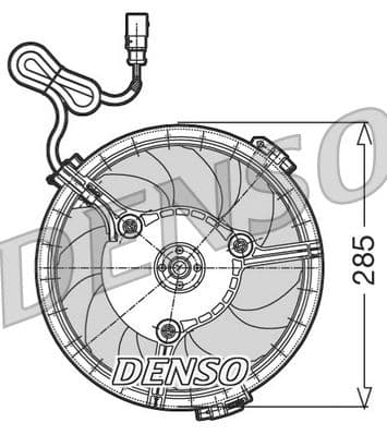 Ventilators, Motora dzesēšanas sistēma DENSO DER02005 1