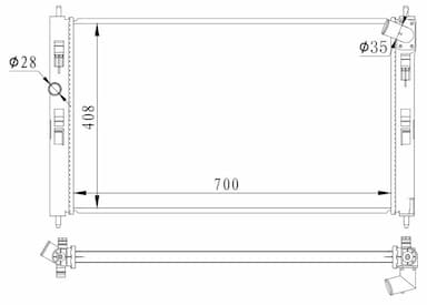 Radiators, Motora dzesēšanas sistēma NRF 59260 1