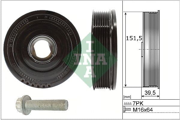 Siksnas skriemeļa komplekts, Kloķvārpsta Schaeffler INA 544 0177 20 1