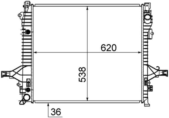 Radiators, Motora dzesēšanas sistēma MAHLE CR 1191 000S 1