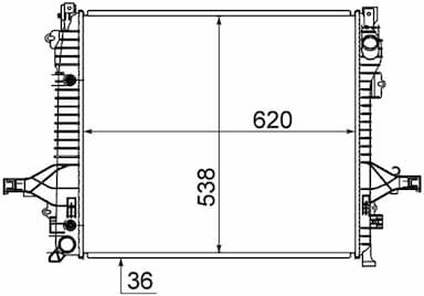 Radiators, Motora dzesēšanas sistēma MAHLE CR 1191 000S 1