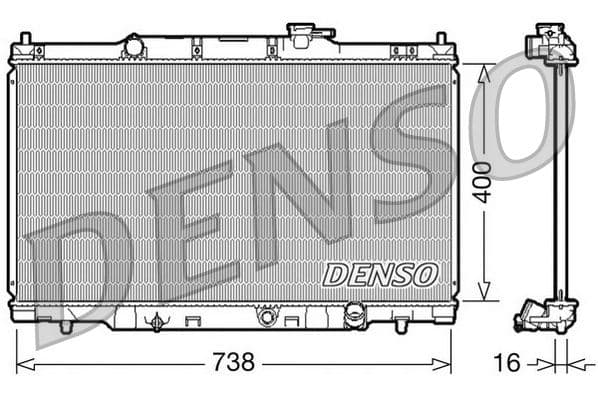 Radiators, Motora dzesēšanas sistēma DENSO DRM40011 1