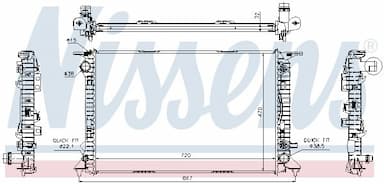 Radiators, Motora dzesēšanas sistēma NISSENS 60324 5