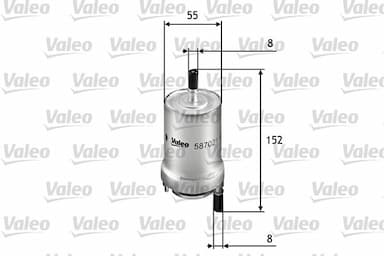 Degvielas filtrs VALEO 587021 1