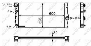 Radiators, Motora dzesēšanas sistēma NRF 58466 4