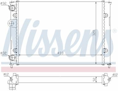 Radiators, Motora dzesēšanas sistēma NISSENS 651851 5