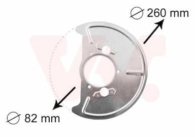 Dubļu sargs, Bremžu disks VAN WEZEL 5870372 1