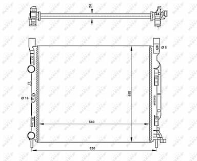 Radiators, Motora dzesēšanas sistēma NRF 53002 4