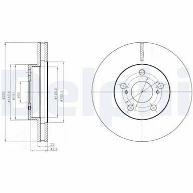 Bremžu diski DELPHI BG4290 1