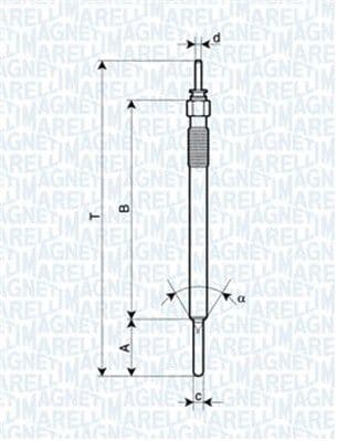 Kvēlsvece MAGNETI MARELLI 062900088304 1