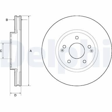 Bremžu diski DELPHI BG4809C 1