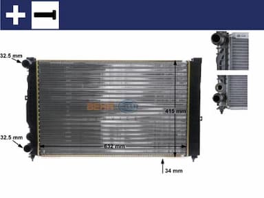 Radiators, Motora dzesēšanas sistēma MAHLE CR 647 000S 1