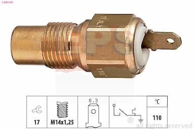 Termoslēdzis, Dzesēšanas škidruma brīdinājuma spuldze EPS 1.840.030 1