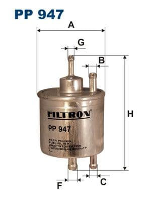 Degvielas filtrs FILTRON PP 947 1