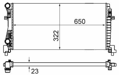 Radiators, Motora dzesēšanas sistēma MAHLE CR 2057 000S 1