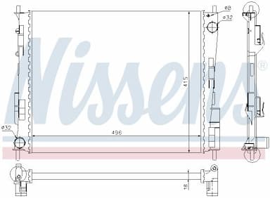 Radiators, Motora dzesēšanas sistēma NISSENS 67285 5