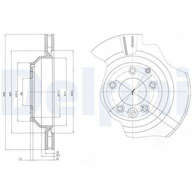 Bremžu diski DELPHI BG4070 1