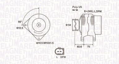 Ģenerators MAGNETI MARELLI 063731757010 1