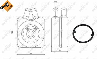 Eļļas radiators, Motoreļļa NRF 31304 5