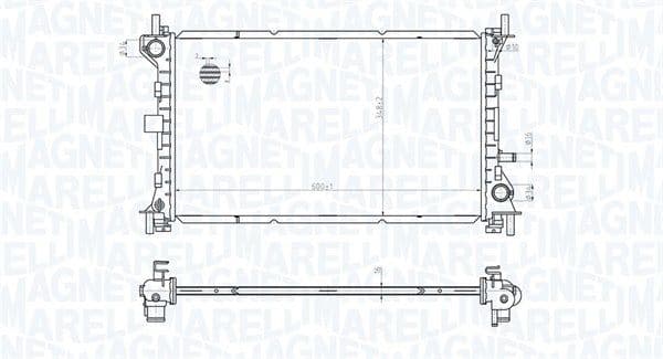 Radiators, Motora dzesēšanas sistēma MAGNETI MARELLI 350213178100 1