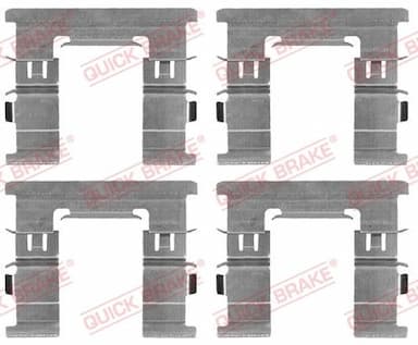 Piederumu komplekts, Disku bremžu uzlikas QUICK BRAKE 109-1869 1