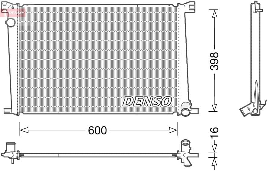 Radiators, Motora dzesēšanas sistēma DENSO DRM05007 1