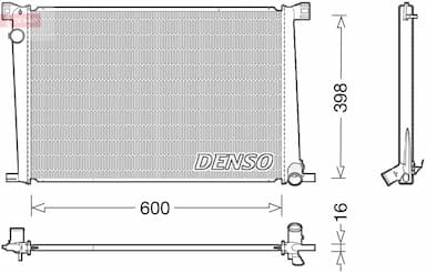 Radiators, Motora dzesēšanas sistēma DENSO DRM05007 1