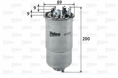 Degvielas filtrs VALEO 587500 1