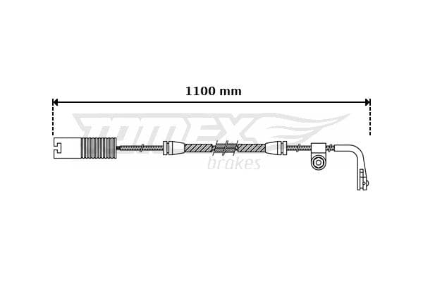 Indikators, Bremžu uzliku nodilums TOMEX Brakes TX 30-44 1