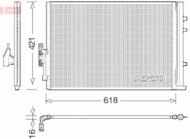 Kondensators, Gaisa kond. sistēma DENSO DCN05016 1