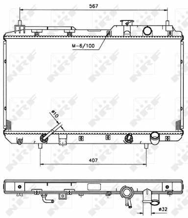 Radiators, Motora dzesēšanas sistēma NRF 53507 4