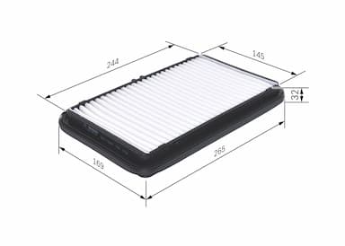 Gaisa filtrs BOSCH F 026 400 001 5