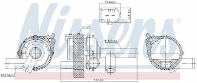 Ūdens sūknis, dzinēja dzesēšana NISSENS 831080 6