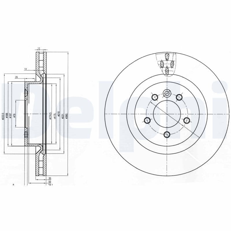 Bremžu diski DELPHI BG9007C 1