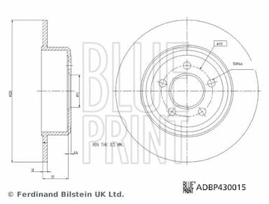 Bremžu diski BLUE PRINT ADBP430015 3