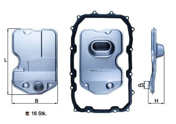 Hidrofiltrs, Automātiskā pārnesumkārba KNECHT HX 160KIT 1