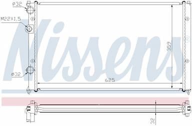 Radiators, Motora dzesēšanas sistēma NISSENS 652551 5