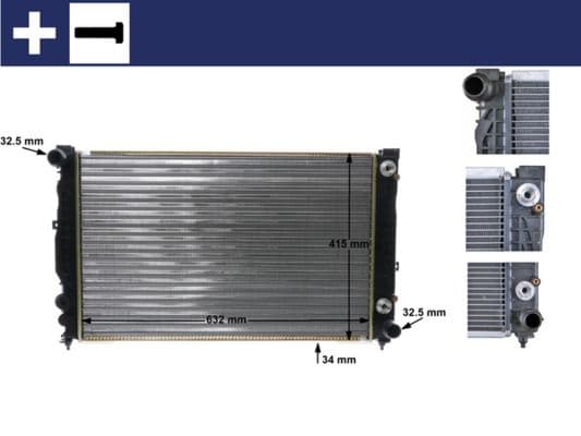 Radiators, Motora dzesēšanas sistēma MAHLE CR 648 000S 1