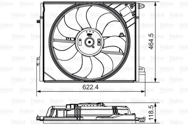 Ventilators, Motora dzesēšanas sistēma VALEO 696882 1