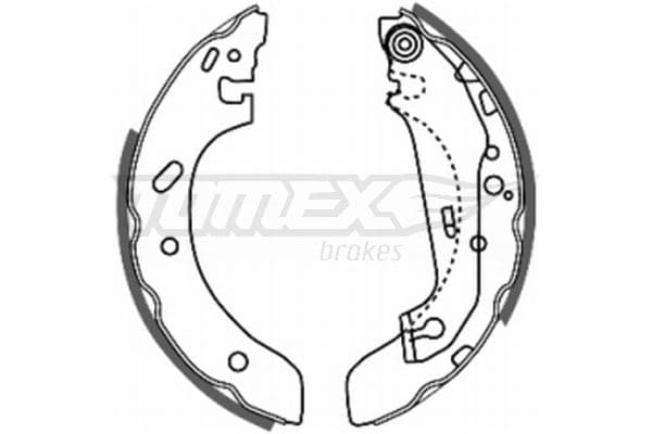 Bremžu loku komplekts TOMEX Brakes TX 20-73 1