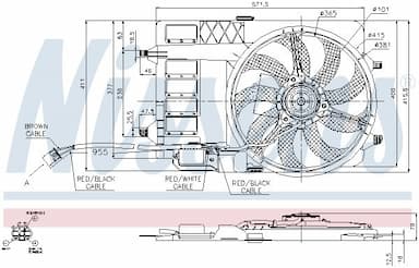 Ventilators, Motora dzesēšanas sistēma NISSENS 85125 10