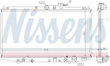 Radiators, Motora dzesēšanas sistēma NISSENS 68117 5