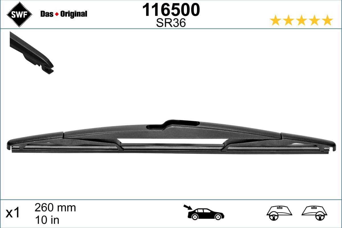 Stikla tīrītāja slotiņa SWF 116500 1