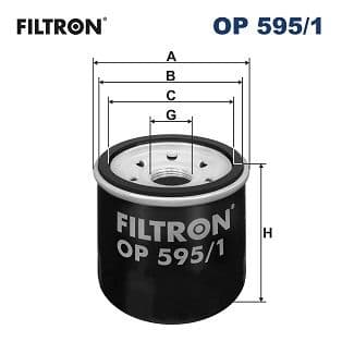 Eļļas filtrs FILTRON OP 595/1 1