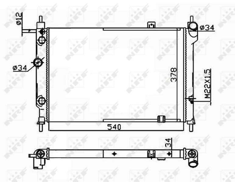 Radiators, Motora dzesēšanas sistēma NRF 514647 1