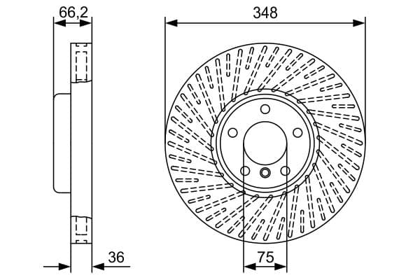 Bremžu diski BOSCH 0 986 479 W19 1