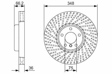 Bremžu diski BOSCH 0 986 479 W19 1