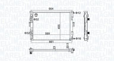 Radiators, Motora dzesēšanas sistēma MAGNETI MARELLI 350213160600 1