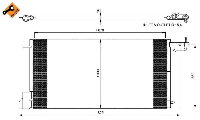 Kondensators, Gaisa kond. sistēma NRF 350051 1