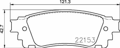 Bremžu uzliku kompl., Disku bremzes BREMBO P 83 166 1